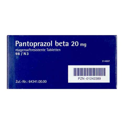 Pantoprazol Beta Mg Magensaftresistent Tabletten Stk