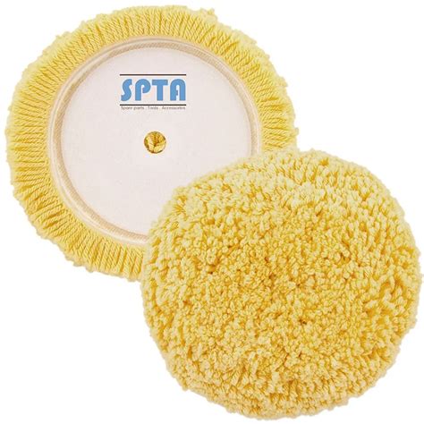 Spta 6150mm Wool And Synthetic Hook And Loop Grip Polish And Finishing Pad