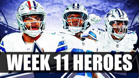 Cowboys biggest heroes after dominant Week 11 win over Panthers