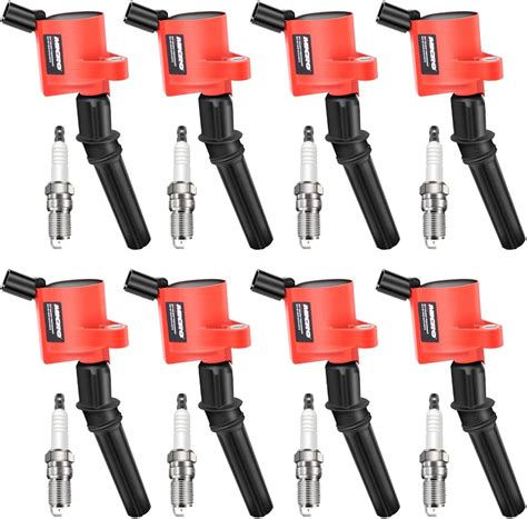 Amazon Micro Set Of 8 Curved Boot Red Ignition Coil Pack DG508