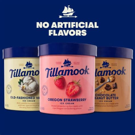 Tillamook Chocolate Peanut Butter Ice Cream Tub 48 Oz Kroger