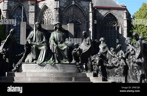 Van Eyck Brothers Statue Stock Videos Footage HD And 4K Video Clips