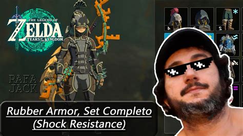 Zelda TotK Rubber Armor Set Completo Shock Resistance YouTube