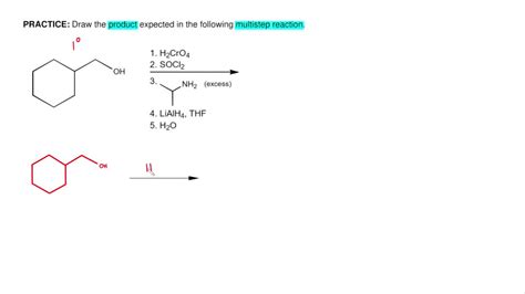 Predict Main Product Of Multi Step Reaction EXCLUDE Side Products