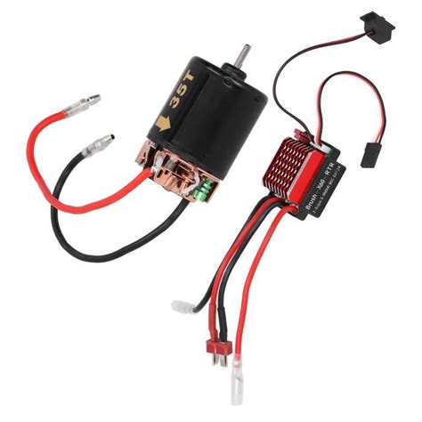 Tmishion Moteur De Voiture Rc Moteur Balais Esc A Avec Prise T