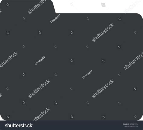 Vector Folder Icon White Background Stock Vector (Royalty Free ...