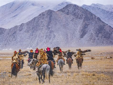 Voyage photo en Mongolie Festival des Aigliers de l Altaï et chasse à