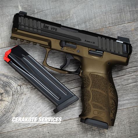 Hk Vp Le Spartan Bronze Pistol Night Sights Cerakote Services