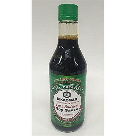 Kikkoman Naturally Brewed Less Sodium Soy Sauce 15 Oz