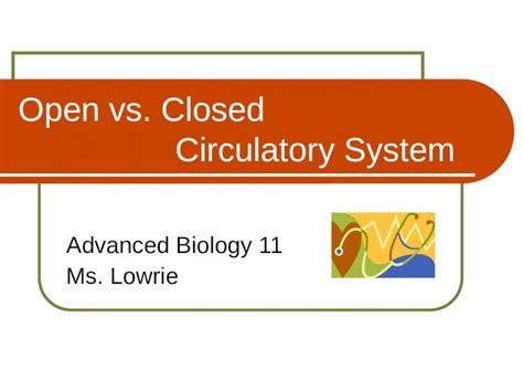 Ppt Open Vs Closed Circulatory System Dokumen Tips