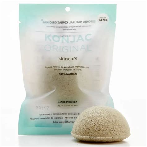 Konjac Esponja Facial Con Fina Arcilla Verde Francesa Natural