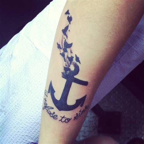 44+ I Refuse To Sink Anchor Tattoos | Tattoos for women, New tattoos ...