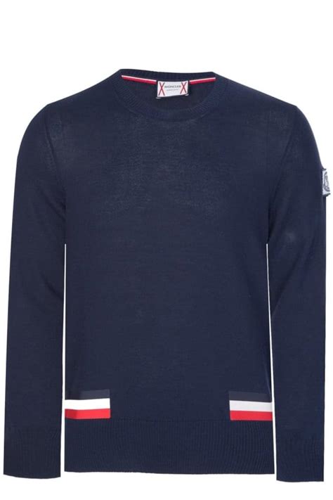 Moncler Gamme Bleu Knitted Jumper Navy