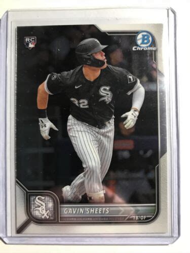 2022 Bowman Chrome Gavin Sheets RC Chicago White Sox 50 EBay