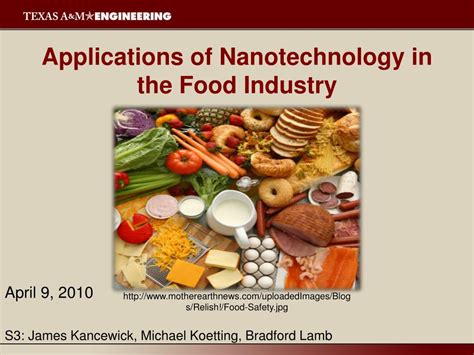 Ppt Applications Of Nanotechnology In The Food Industry Powerpoint