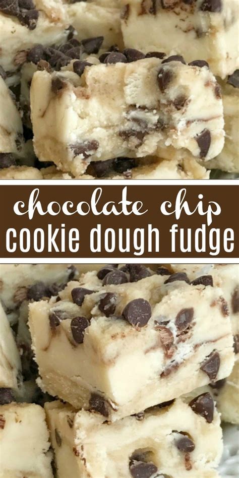 Chocolate Chip Cookie Dough Fudge