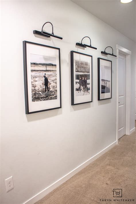 Black And White Hallway Gallery Wall Taryn Whiteaker Designs