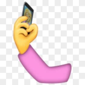 Arm Emoji Png - Emoticons Whatsapp Png Selfie, Transparent Png - vhv