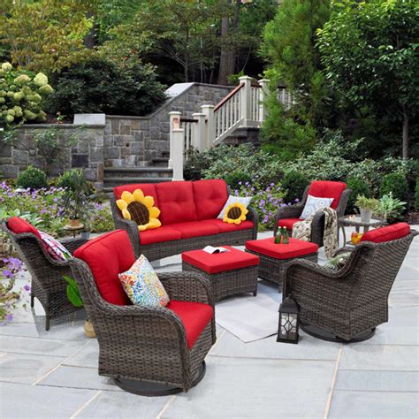 Red Barrel Studio Natalie Person Outdoor Seating Group With