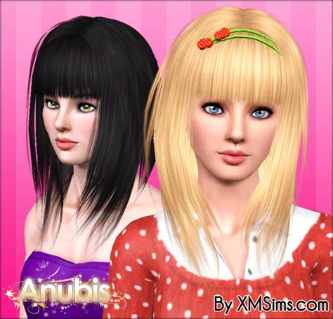 Jagged Edges With Bangs Xm 29and30 Hairstyle Retextured The Sims 3 Catalog