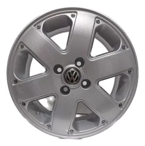 Rodas Vw Parati Track Field Aro 15 4x100 Jogo Bicos Cor Prata 4x100