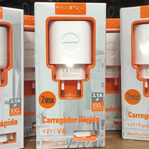 Carregador Hmaston V Completo Fonte Cabo Shopee Brasil