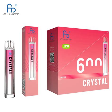 Fumot RandM Crystal 600 Rookwolken E Sigaret Wegwerp Vape Kit