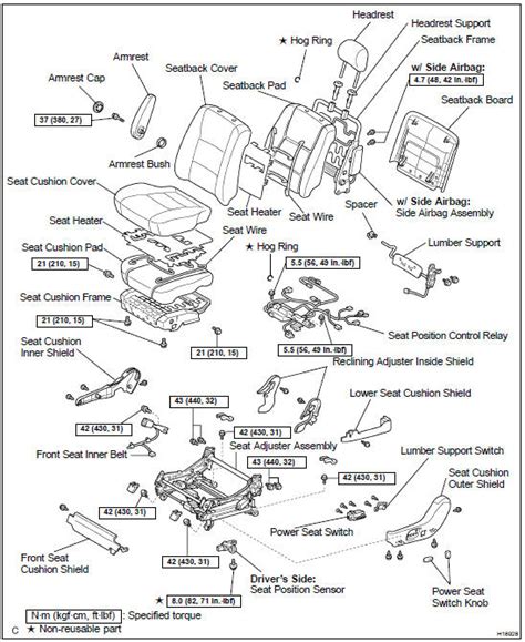 Toyota Land Cruiser Front Seat Body Mechanical