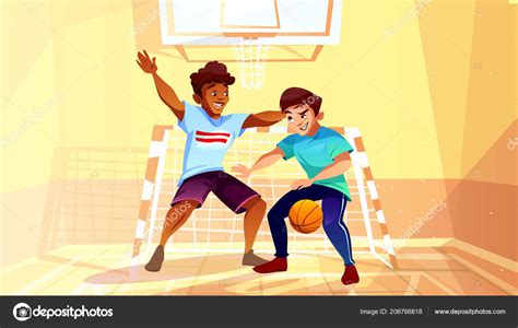 Practice Basketball Cartoon