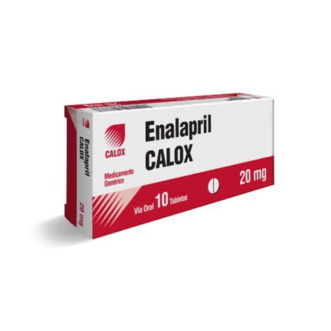 Enalapril Maleato Calox 20mg X 10 Tabletas Farmago Somos Que Una