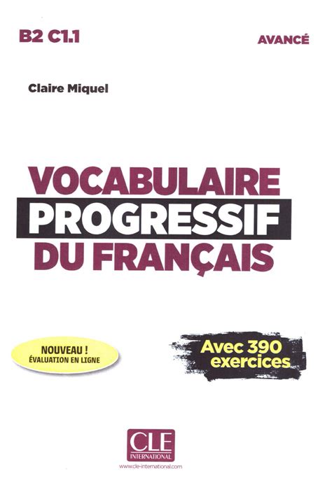 Vocabulaire Progressif Du Fran Ais Niveau Avanc E Edition