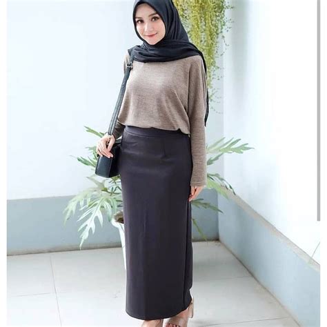 ALLSIZE PREMIUM Rok Span Kerja Wanita Kantor Rok Wiron Wanita Office