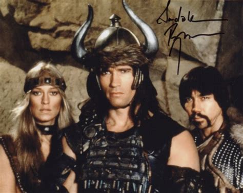 Sandahl Bergman Signed Photo As Valeria With Arnold Schwarzenegger From