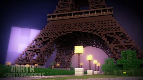 The Eiffel Tower Minecraft By Darthrenders On Deviantart