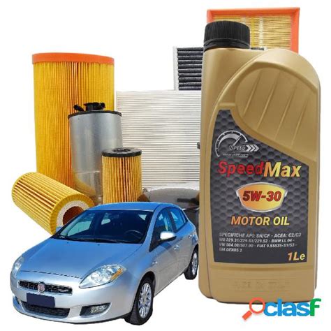 Kit Tagliando Litri Olio Motore Speed Max W Per Fiat Bravo Ii In