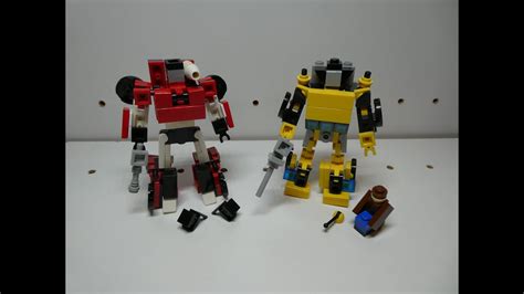 Lego Instructions G1 Sideswipe And Sunstreaker Youtube