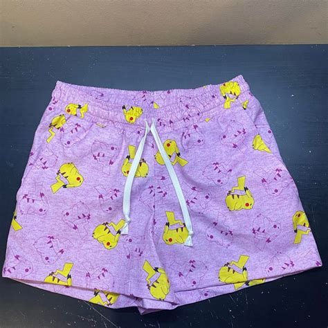 Pokemon Pikachu Printed Custom Womans Shorts Etsy