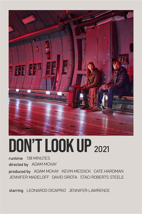 Don't Look Up Minimalist Movie Polaroid Poster | Movie poster wall ...