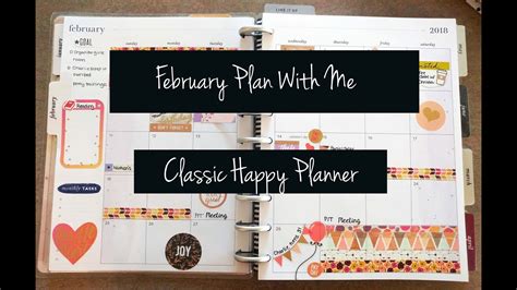 February Monthly Plan With Me YouTube