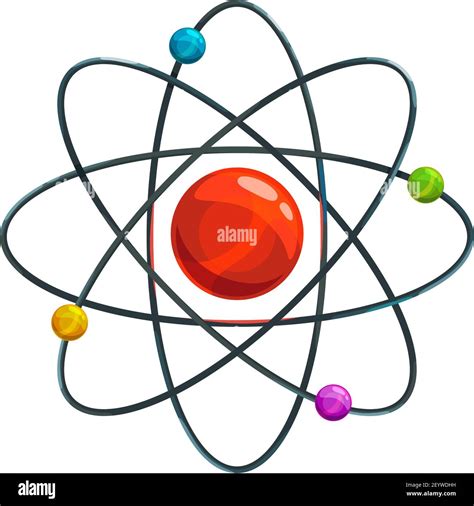 Atoms And Electrons Movement Around Orbit Isolated Vector Chaotic