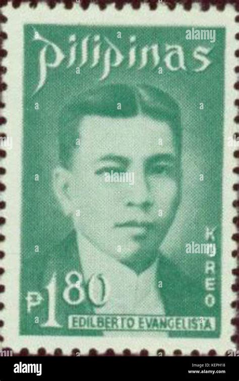 Edilberto Evangelista 1973 Stamp Of The Philippines Stock Photo Alamy