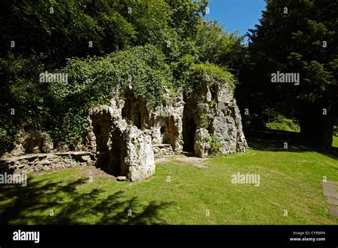 Grotto At Old Wardour Castle Wiltshire England Uk Stock Photo Alamy