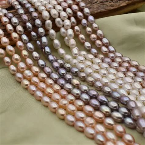 Freshwater Rice Shape Pearl String Urja Pearls