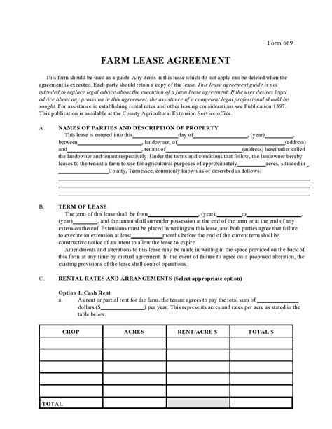 37 FREE Land Lease Agreements Word PDF ᐅ TemplateLab