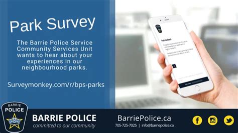 Barrie Police Community Parks Survey Bayshore Broadcasting News Centre