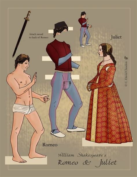 Romeo Paper Doll Google Search Shakespeare Birthday Shakespeare