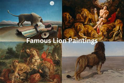 Famous Lion Head Painting