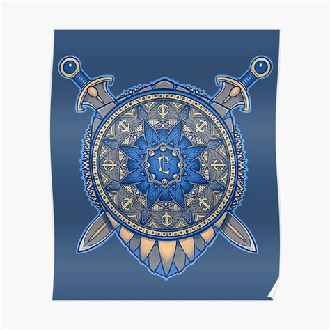 Lordaeron Crest Poster For Sale By Njonestees Redbubble