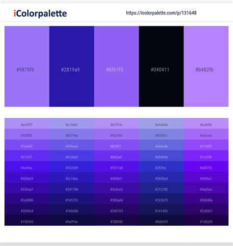 1 Latest Color Schemes with Persian Blue And Heliotrope Color tone combinations | 2024 ...