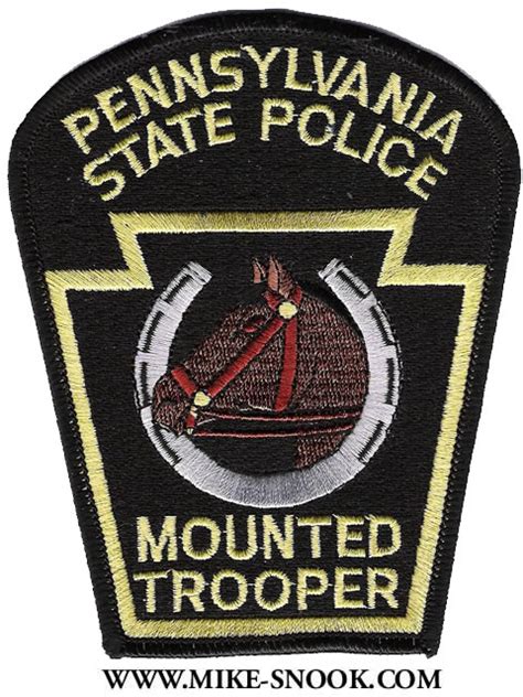 Mike Snooks Police Patch Collection State Of Pennsylvania